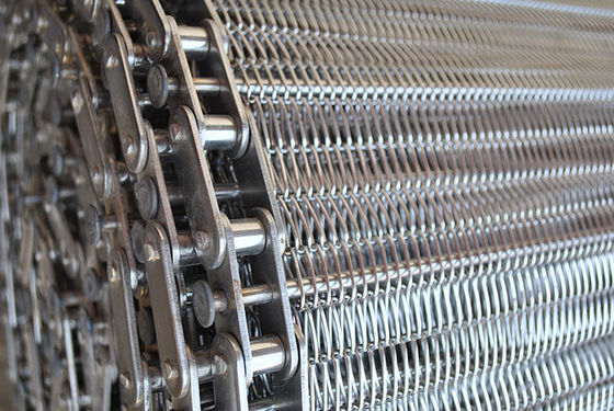 Un bon prix. Acier inoxydable équilibré tissé Mesh Conveyor Belt en ligne