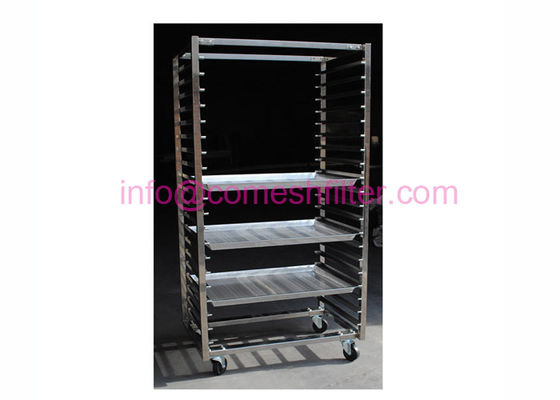 Un bon prix. 20tier 600x800mm Mesh Tray Stainless Steel Rack Trolley de séchage en ligne
