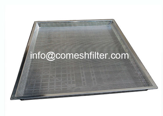 Les trous d'Oven Baking Perforated 3mm câblent Mesh Tray With Trolley