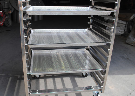 Un bon prix. Ss201 chariot à pain de 15 couches pour l'équipement de cuisine d'aliments de préparation rapide en ligne