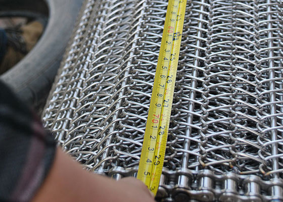 Largeur de Mesh Belt 4m de spirale d'acier inoxydable de la catégorie comestible 304