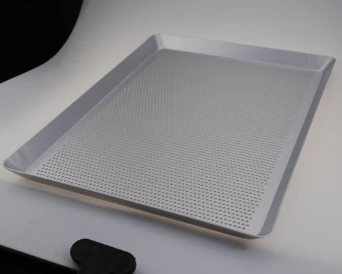 Plateau de cuisson d'acier inoxydable du certificat 0.6mm de FDA de résistance à la corrosion