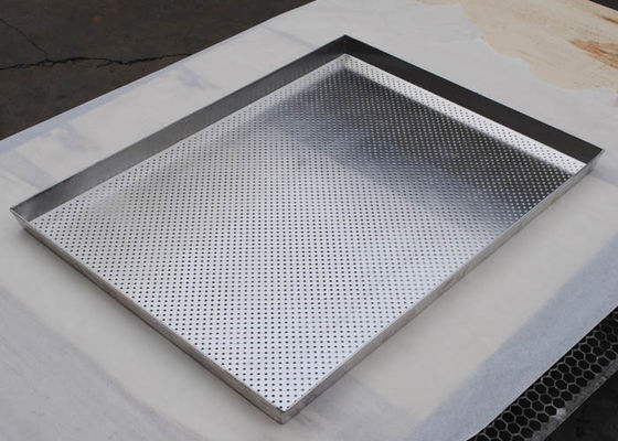 métal en aluminium de 0.8mm faisant des trous cuire au four de rond de Tray Perforated Drying Pans With