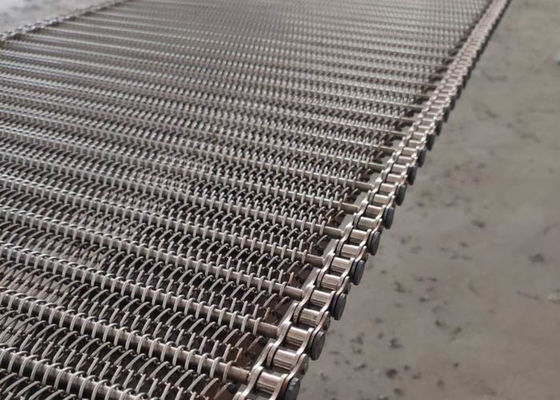 Congélateur de spirale de maillon de chaîne/séchage du fil Mesh Conveyor Belt de l'acier inoxydable 310