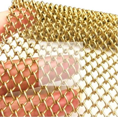 Un bon prix. Métal Mesh Curtains For Room Dividers du maillon de chaîne d'or 3x3mm décoratif en ligne