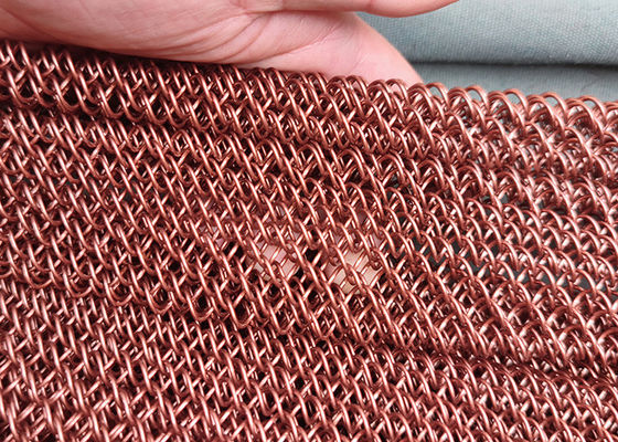 Ouverture décorative en aluminium de Mesh Curtain 20mm de fil de la draperie 1.2mm de bobine de cascade en métal