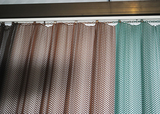 Un bon prix. Draperie architecturale Mesh Curtain For Ceiling décoratif en aluminium de bobine de cascade d'ouverture de 3mm en ligne