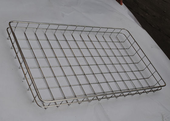 304 fil réutilisable Mesh Tray Baking Bread d'acier inoxydable de FDA 3mm