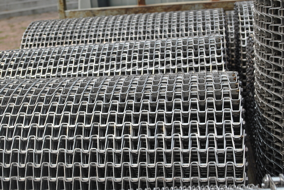 Un bon prix. Nid d'abeilles industriel de bande de conveyeur d'acier au carbone de lignes de production de nourriture tissé en ligne