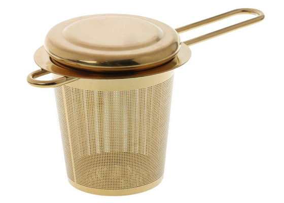 Un bon prix. Acier inoxydable d'or 304 poignées fines supplémentaires de Mesh Tea Infuser With Long en ligne
